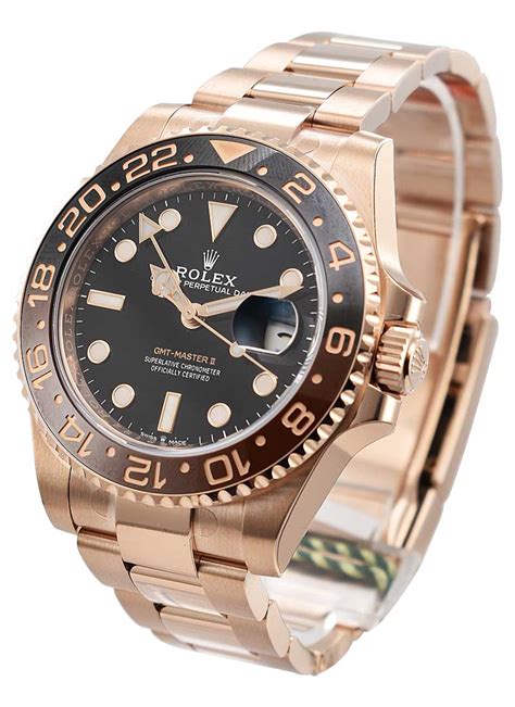 rolex gmt master 2 rose gold steel|everose gold Rolex price.